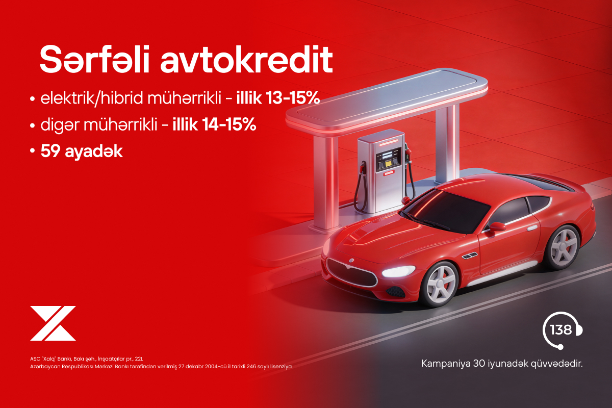 Xalq Bank sərfəli avtokredit şərtləri təqdim edir