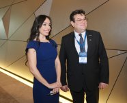 Leyla Əliyeva “Yaşıl enerji layihələri” sessiyasında çıxış edib (FOTO)