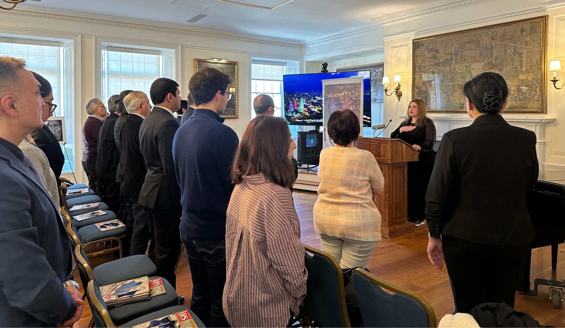 Kolumbiya Universitetində Xocalı soyqırımının qurbanları yad olunub (FOTO)