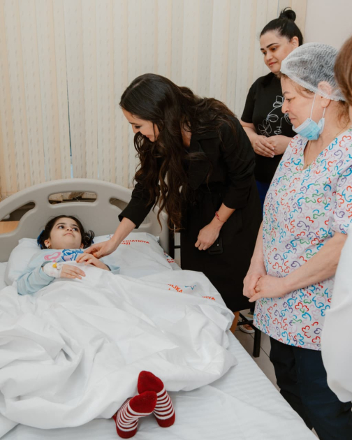 Leyla Əliyeva Respublika Pediatriya Mərkəzinin Nərimanov Uşaq Klinik Xəstəxanasını ziyarət edib (FOTO)