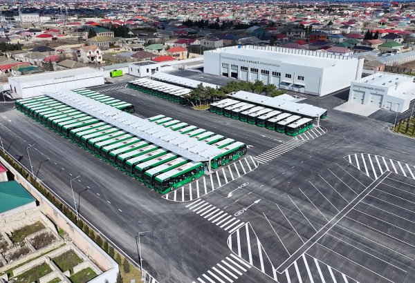 Xəzər rayonunda “Albalılıq elektrik avtobus deposu” istifadəyə verilib (FOTO)