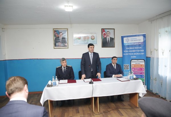 Xaçmazın Niyazoba kəndində sakinlərin müraciət və təklifləri dinlənilib (FOTO)