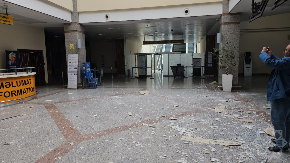 Naxçıvan Beynəlxalq Hava Limanına dron hücumu olub (FOTO/VİDEO)