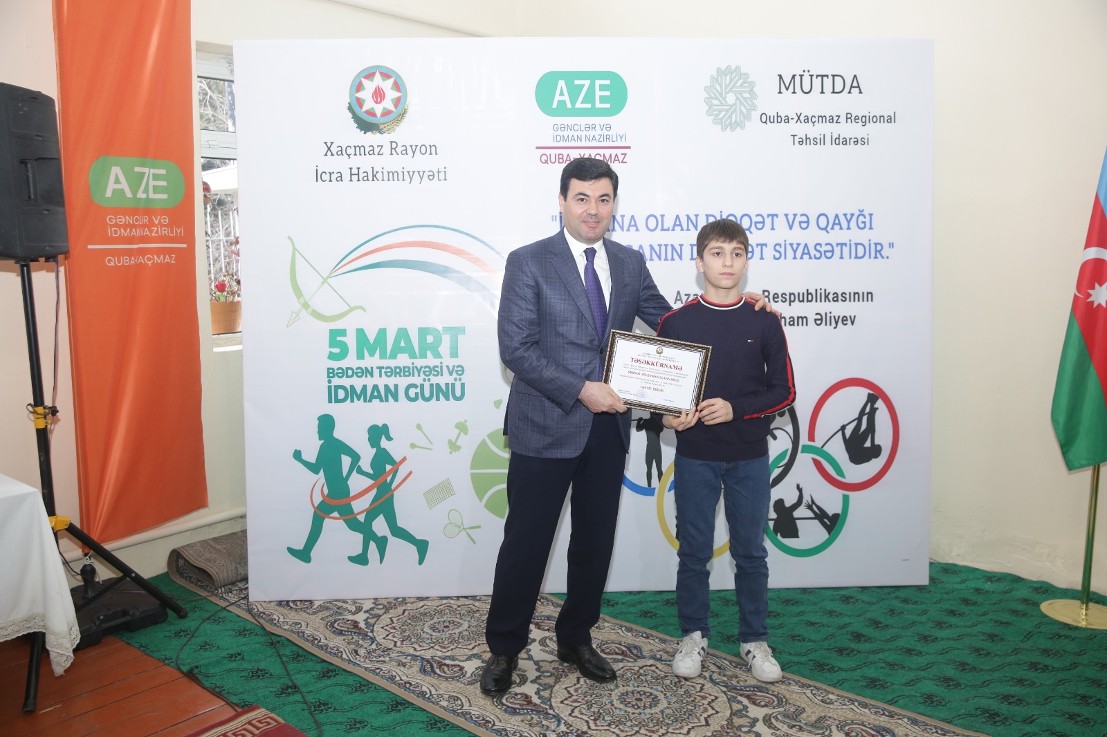 Xaçmaz rayonunda 5 Mart – Bədən Tərbiyəsi və İdman Günü münasibətilə tədbir keçirilib (FOTO)