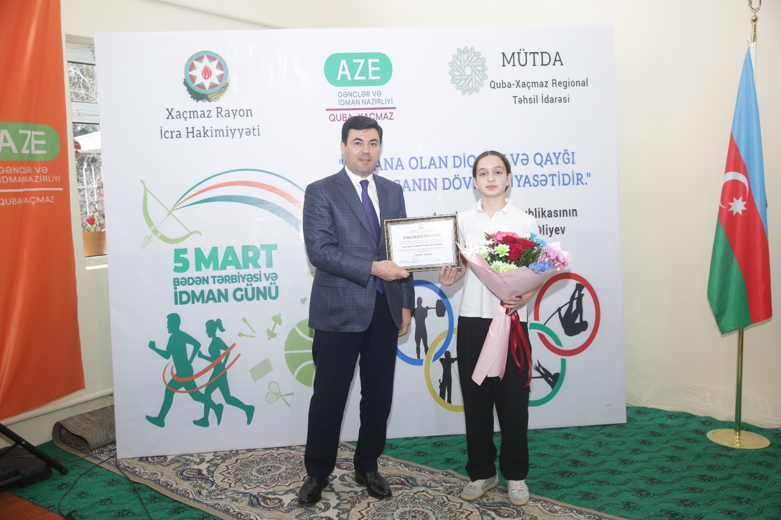 Xaçmaz rayonunda 5 Mart – Bədən Tərbiyəsi və İdman Günü münasibətilə tədbir keçirilib (FOTO)