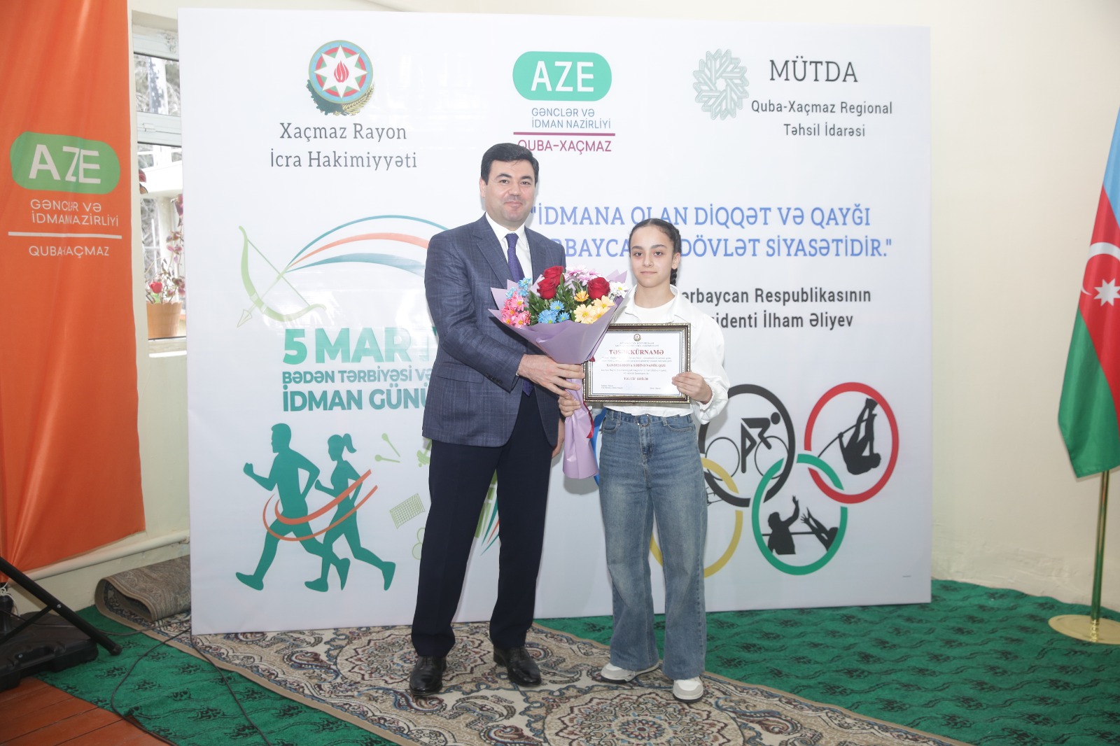 Xaçmaz rayonunda 5 Mart – Bədən Tərbiyəsi və İdman Günü münasibətilə tədbir keçirilib (FOTO)