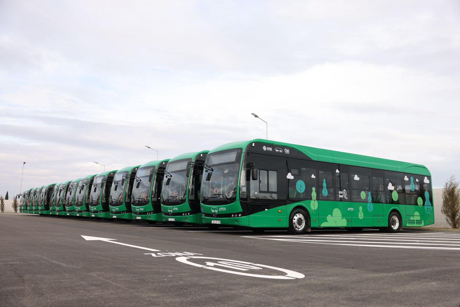 Xəzər rayonunda “Albalılıq elektrik avtobus deposu” istifadəyə verilib (FOTO)