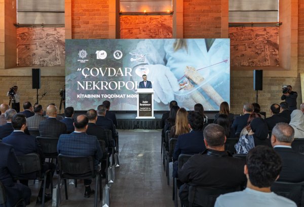“Çovdar nekropolu” kitabı ictimaiyyətə təqdim edilib (FOTO/VİDEO)