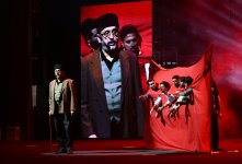 Leyla Əliyeva Heydər Əliyev Sarayında “Yalnız mədəniyyət” adlı musiqili tamaşada iştirak edib (FOTO)