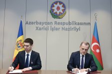 Azərbaycan və Moldova XİN-ləri arasında Məsləhətləşmələr Planı imzalanıb (FOTO)