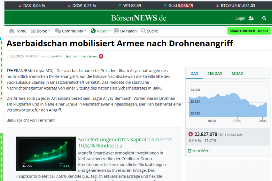Prezident İlham Əliyevin İranın Azərbaycana dron hücumuna dair fikirləri dünya mediasının diqqət mərkəzindədir (FOTO)