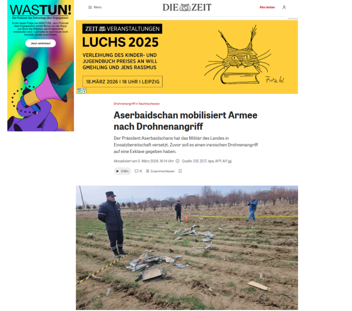 Prezident İlham Əliyevin İranın Azərbaycana dron hücumuna dair fikirləri dünya mediasının diqqət mərkəzindədir (FOTO)