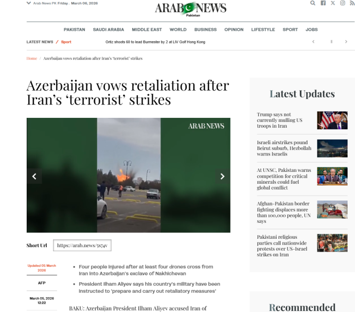 Prezident İlham Əliyevin İranın Azərbaycana dron hücumuna dair fikirləri dünya mediasının diqqət mərkəzindədir (FOTO)