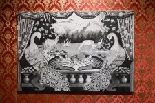 Leyla Əliyeva "Mənzərəyə açılan ev" mövzusunda qrup sərgisində iştirak edib (FOTO)