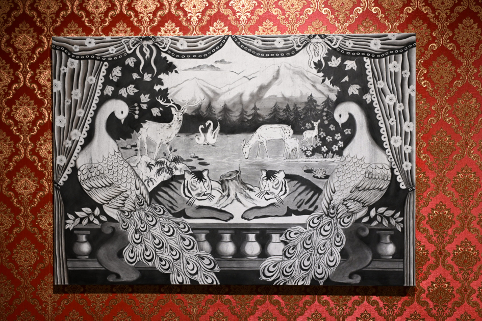 Leyla Əliyeva "Mənzərəyə açılan ev" mövzusunda qrup sərgisində iştirak edib (FOTO)