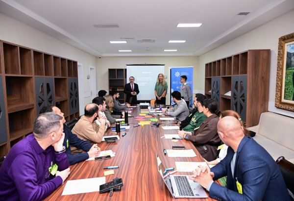 Multimedia məzmunlarının hazırlanması mövzusunda vörkşop keçirilib (FOTO)