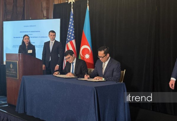 Azərbaycan İqtisadiyyat Nazirliyi ilə Amerikanın texnologiya şirkəti arasında memorandum imzalanıb