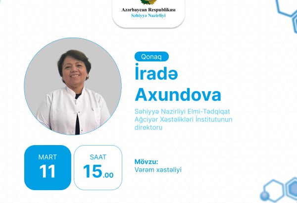 Vərəm xəstələri necə qidalanmalıdır? – Səhiyyə Nazirliyinin institut direktorundan tövsiyələr