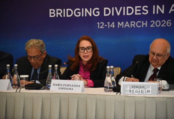 Qlobal Bakı Forumu yeni ideyalar üçün platformaya çevrilib - Mariya Fernanda Espinoza