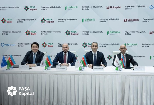 PAŞA Kapital ölkənin ilk korporativ IPO-su çərçivəsində PAŞA Bank, ABB Invest, Unicapital ilə əməkdaşlığa dair saziş imzalayıb (FOTO)
