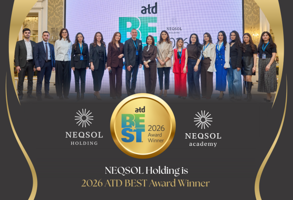 NEQSOL Holding istedadların inkişafında uğurlarına görə ATD BEST Award 2026 mükafatına layiq görülüb (FOTO)