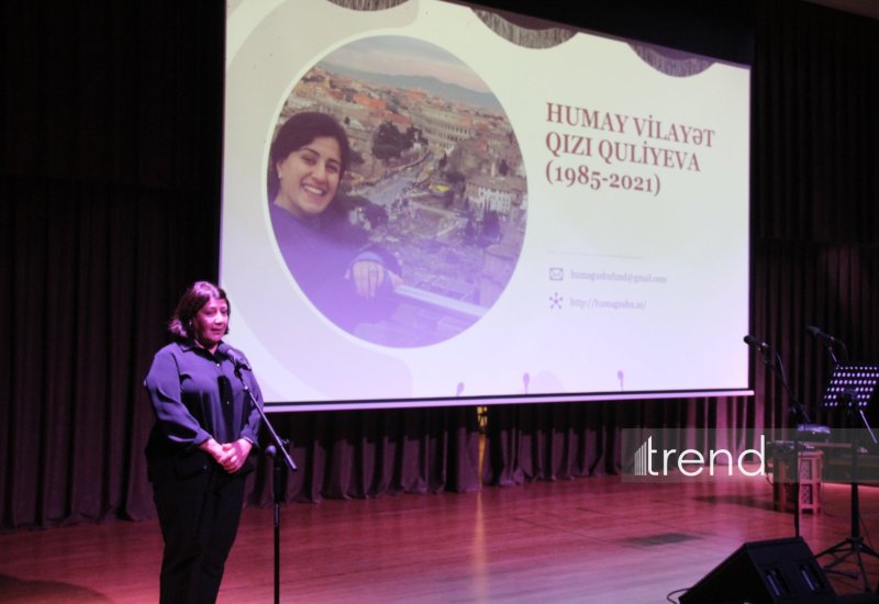 Bakıda zəngin mənəvi mədəniyyətə malik dünya vətəndaşı haqda "Gəl səndən danışaq, Humay" adlı xatirə gecəsi keçirilib (FOTO)