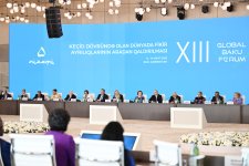 Prezident İlham Əliyev XIII Qlobal Bakı Forumun açılış mərasimində çıxış edib (FOTO/VİDEO) (YENİLƏNİB)