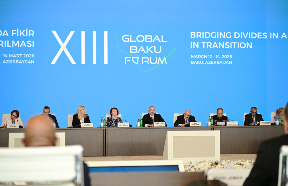 Prezident İlham Əliyev XIII Qlobal Bakı Forumun açılış mərasimində çıxış edib (FOTO/VİDEO) (YENİLƏNİB)
