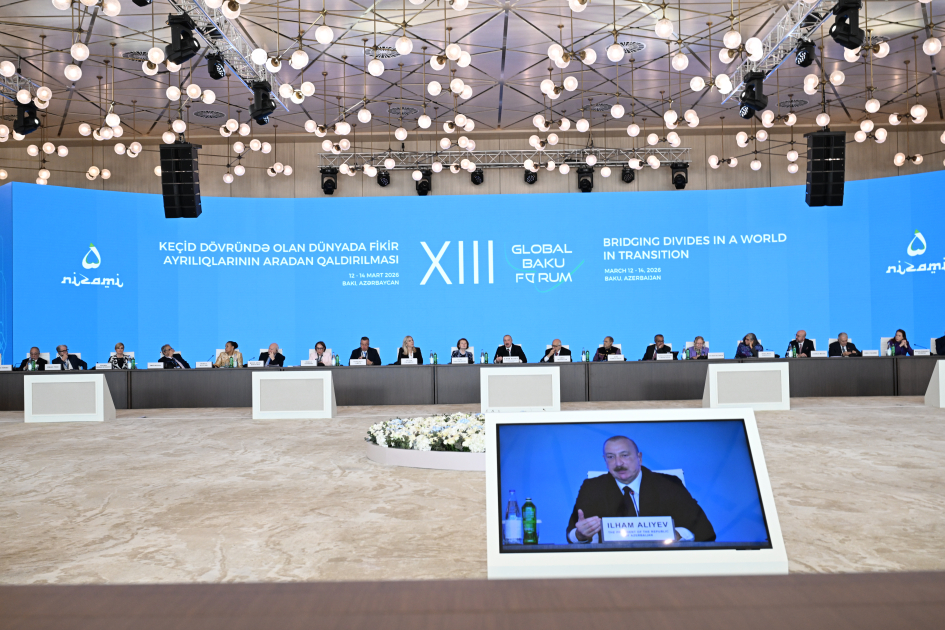Prezident İlham Əliyev XIII Qlobal Bakı Forumun açılış mərasimində çıxış edib (FOTO/VİDEO) (YENİLƏNİB)