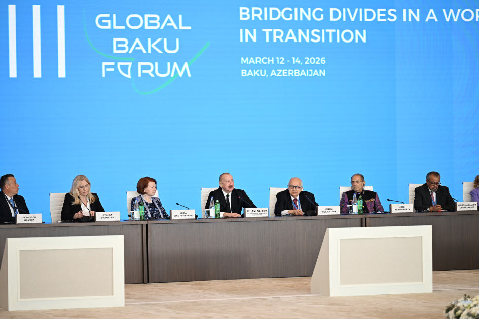 Prezident İlham Əliyev XIII Qlobal Bakı Forumun açılış mərasimində çıxış edib (FOTO/VİDEO) (YENİLƏNİB)