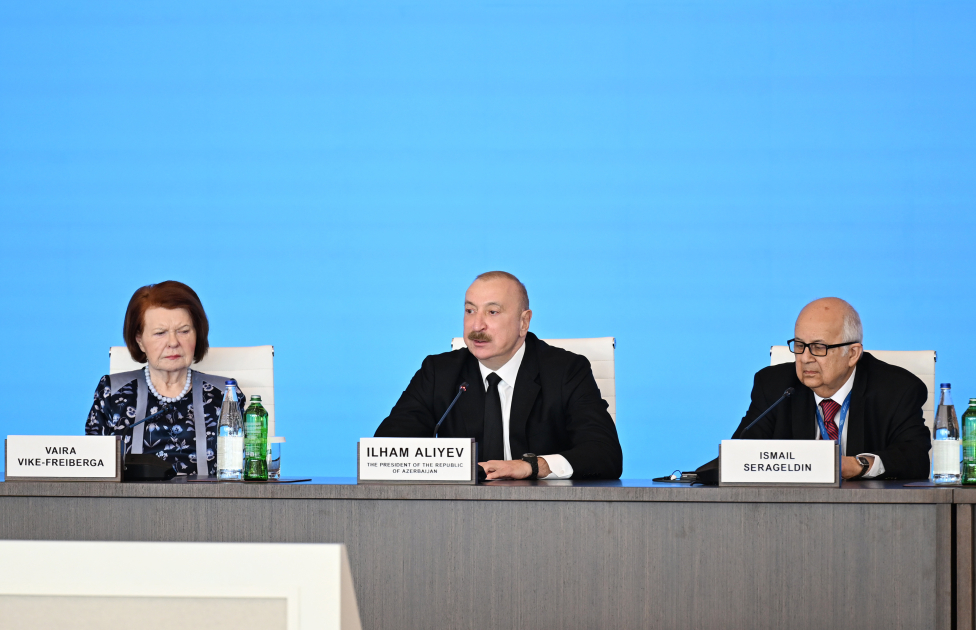 Prezident İlham Əliyev XIII Qlobal Bakı Forumun açılış mərasimində çıxış edib (FOTO/VİDEO) (YENİLƏNİB)