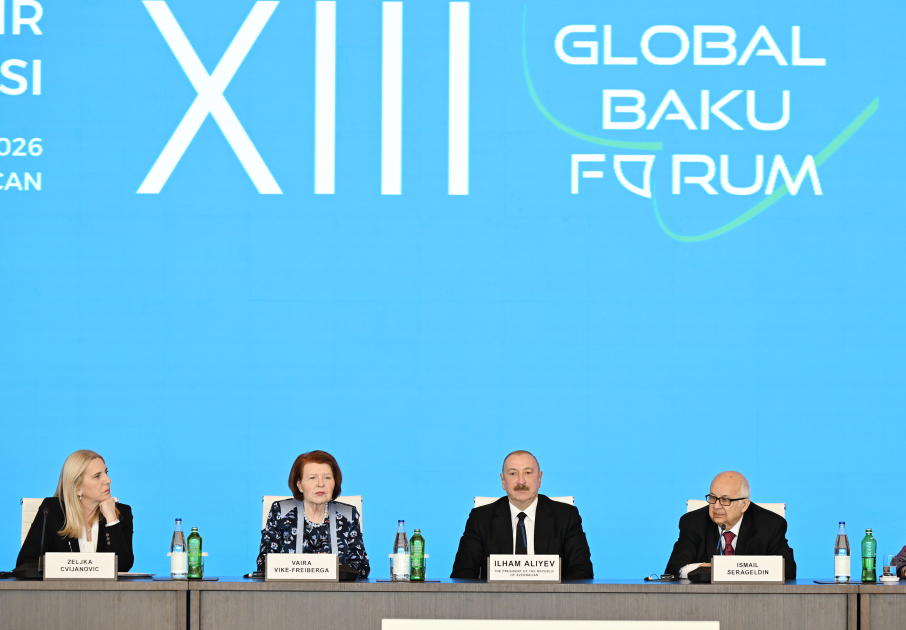 Prezident İlham Əliyev XIII Qlobal Bakı Forumun açılış mərasimində çıxış edib (FOTO/VİDEO) (YENİLƏNİB)