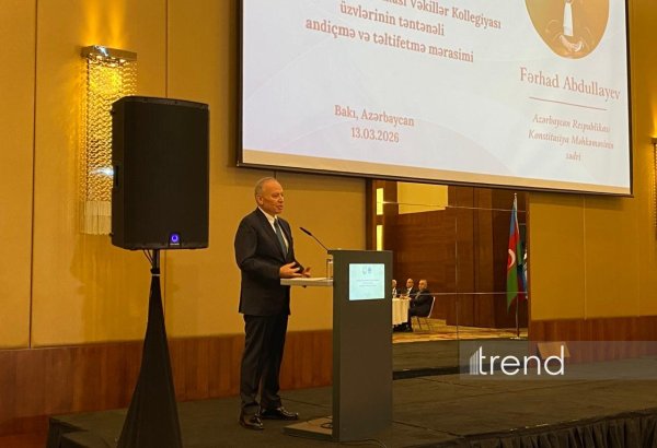 Vəkillər cəmiyyət üçün etimad edilən şəxslərdir - Fərhad Abdullayev
