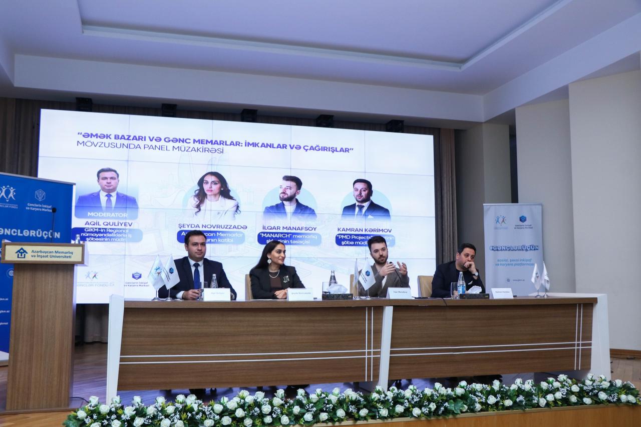 “Şəhərsalma və Memarlıq İli”nə həsr olunmuş “Gənc memarlar üçün karyera imkanları” Forumu keçirilib (FOTO)