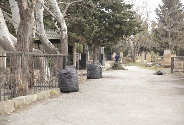 Xaçmazın şəhər, qəsəbə və kənd qəbiristanlıqlarında geniş iməcilik aksiyaları keçirilib (FOTO)