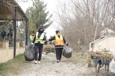 Xaçmazın şəhər, qəsəbə və kənd qəbiristanlıqlarında geniş iməcilik aksiyaları keçirilib (FOTO)