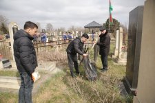 Xaçmazın şəhər, qəsəbə və kənd qəbiristanlıqlarında geniş iməcilik aksiyaları keçirilib (FOTO)