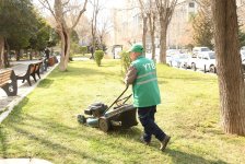Bakıda Novruz ərəfəsində geniş təmizlik işləri aparılıb (FOTO)