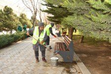 Bakıda Novruz ərəfəsində geniş təmizlik işləri aparılıb (FOTO)