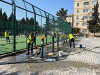 Bakıda Novruz ərəfəsində geniş təmizlik işləri aparılıb (FOTO)