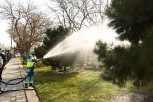 Bakıda Novruz ərəfəsində geniş təmizlik işləri aparılıb (FOTO)
