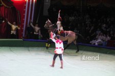 Bakıda ilk dəfə olaraq Türkmənistanın əfsanəvi "Qalkınış" atçılıq şousu keçirilib (FOTO)