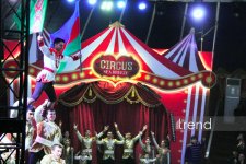 Bakıda ilk dəfə olaraq Türkmənistanın əfsanəvi "Qalkınış" atçılıq şousu keçirilib (FOTO)