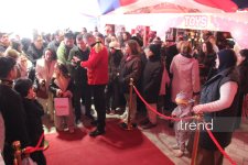 Bakıda ilk dəfə olaraq Türkmənistanın əfsanəvi "Qalkınış" atçılıq şousu keçirilib (FOTO)