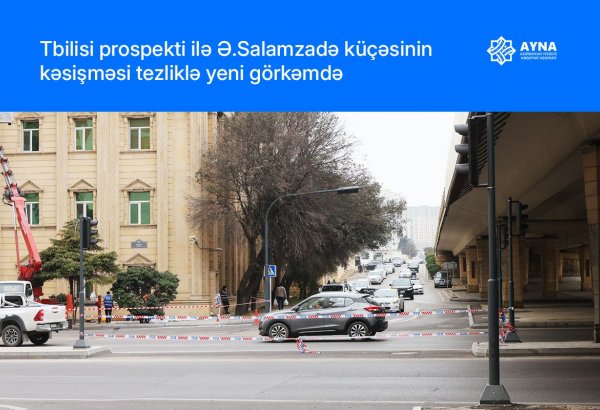 Paytaxtın bu prospektində hərəkət sxemi dəyişir - yeni çıxış yaradılır