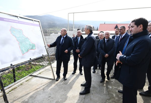 Əlaqələndirmə Qərargahının üzvləri Xocavəndin Quzeyxırman kəndində aparılan təmir-bərpa işləri ilə tanış olublar (FOTO)