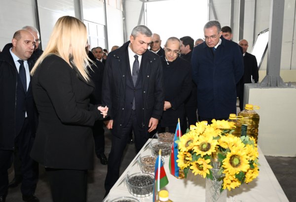 Xocavəndin Qırmızı Bazar qəsəbəsində yerləşən günəbaxan yağları zavoduna baxış keçirilib (FOTO)