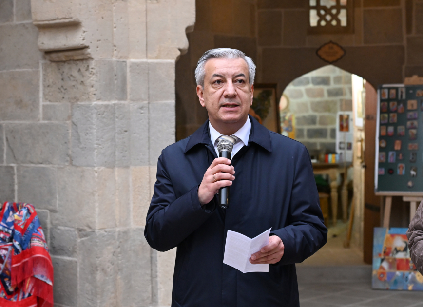 Buxara karvansarasının əsaslı bərpa və konservasiya işlərindən sonra açılışı olub (FOTO)