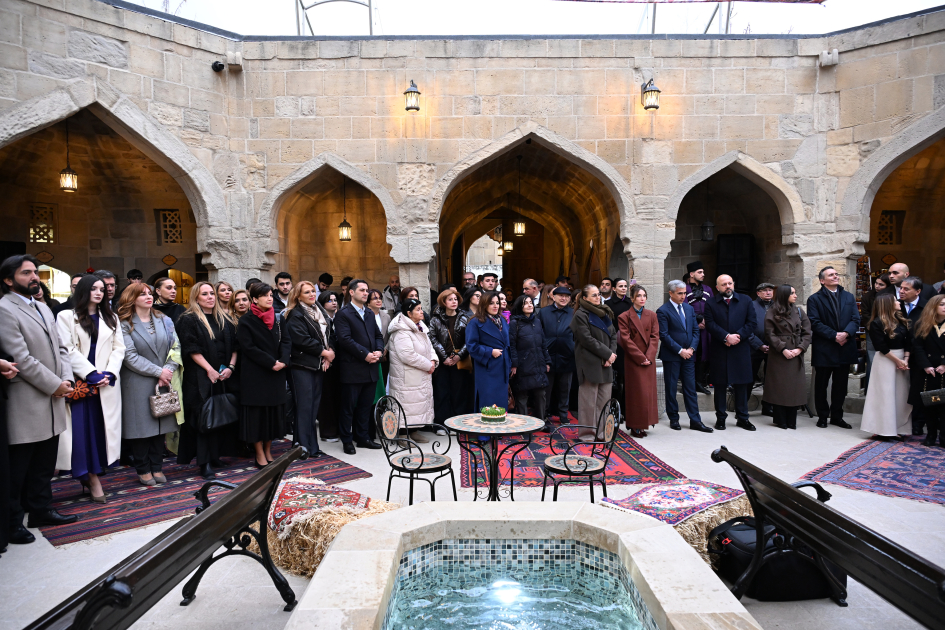 Buxara karvansarasının əsaslı bərpa və konservasiya işlərindən sonra açılışı olub (FOTO)