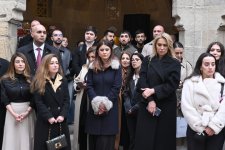 Buxara karvansarasının əsaslı bərpa və konservasiya işlərindən sonra açılışı olub (FOTO)